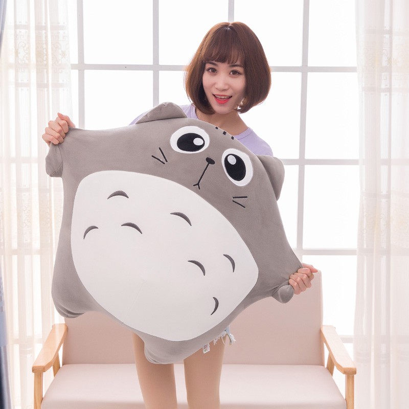 Gối Ôm Nhồi Bông Mềm Mại Hình Totoro Đáng Yêu