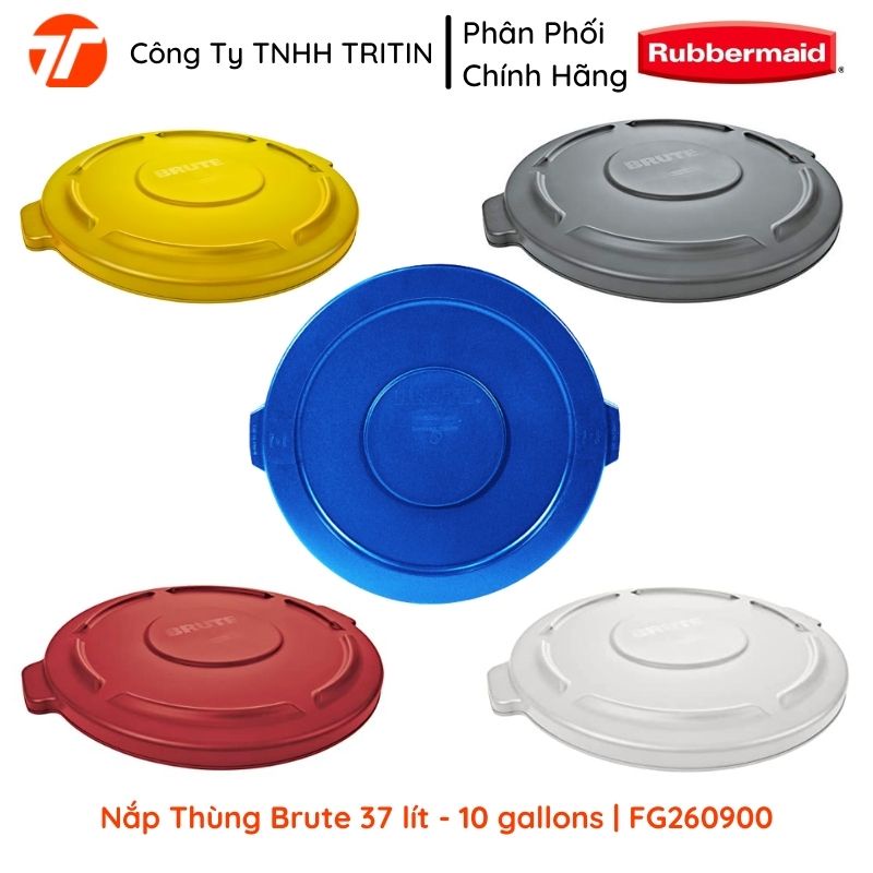 Thùng Nhựa Đa Năng Brute 10 gallons 37 Lit - Cao Cấp RUBBERMAID USA FG261000 | TRITINCO