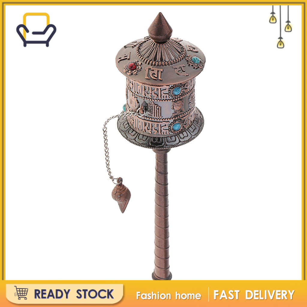 Bánh Xe Xoay Cầu Nguyện Phật Giáo Tây Tạng 21cm Happi2ness Thời Trang