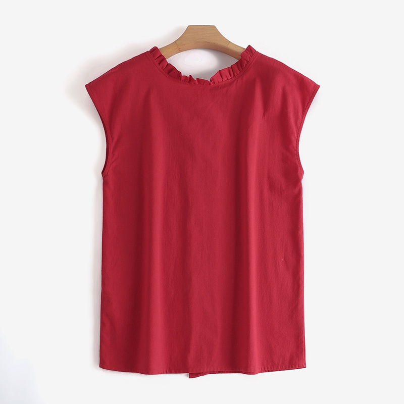 Áo ZANZEA tay ngắn màu trơn thời trang dành cho nữ