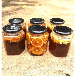 Mật Ong Rừng ngâm Gừng- Hũ Thủy Tinh (500ml)