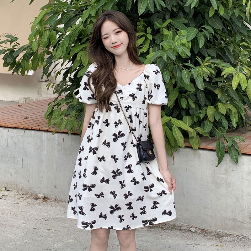 Đầm nữ XINLANYASHE thiết kế ngọt ngào mùa hè váy thiết kế tay bồng