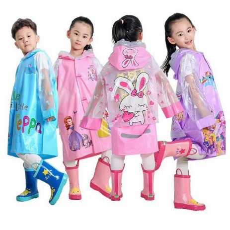 [Chuyên sỉ] áo mưa trẻ em hình thù đi học không thấm nước, áo mưa cho bé trong choàng cặp bé gái trai