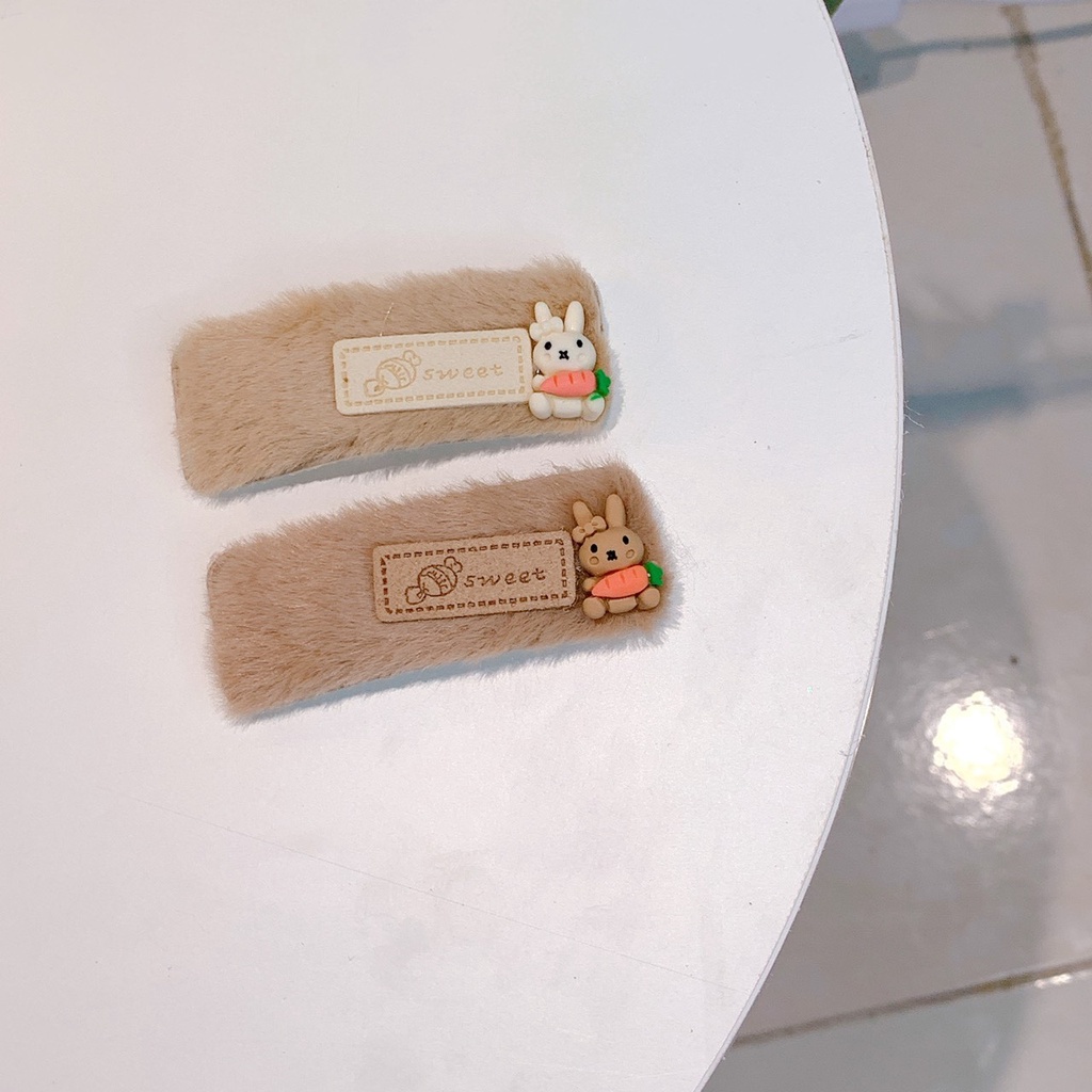 Kẹp Tóc Mái Hình Gấu Nâu Trà Sữa  Đáng Yêu Cho Nữ( 1 cái)