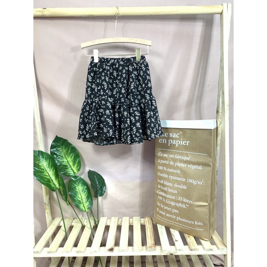 [ẢNH THẬT] Chân Váy Chữ A Hoa Nhí Vintage Hoa Nhí Hai Lớp - Chân Váy NgắN Hàn Quốc Chất Vải Voan Nhật 2 Lớp CV17 | BigBuy360 - bigbuy360.vn