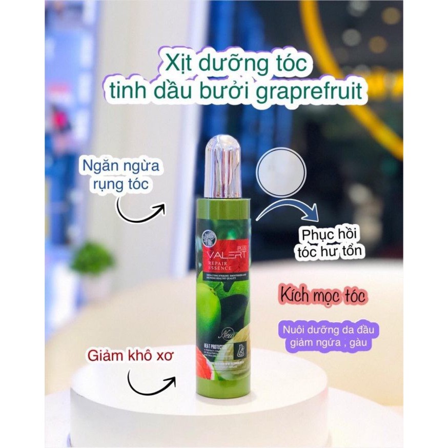 Xịt dưỡng tóc vỏ bưởi Grape Fruit Organic 220ml - phục hồi tóc,chống xơ rối chẻ ngọn