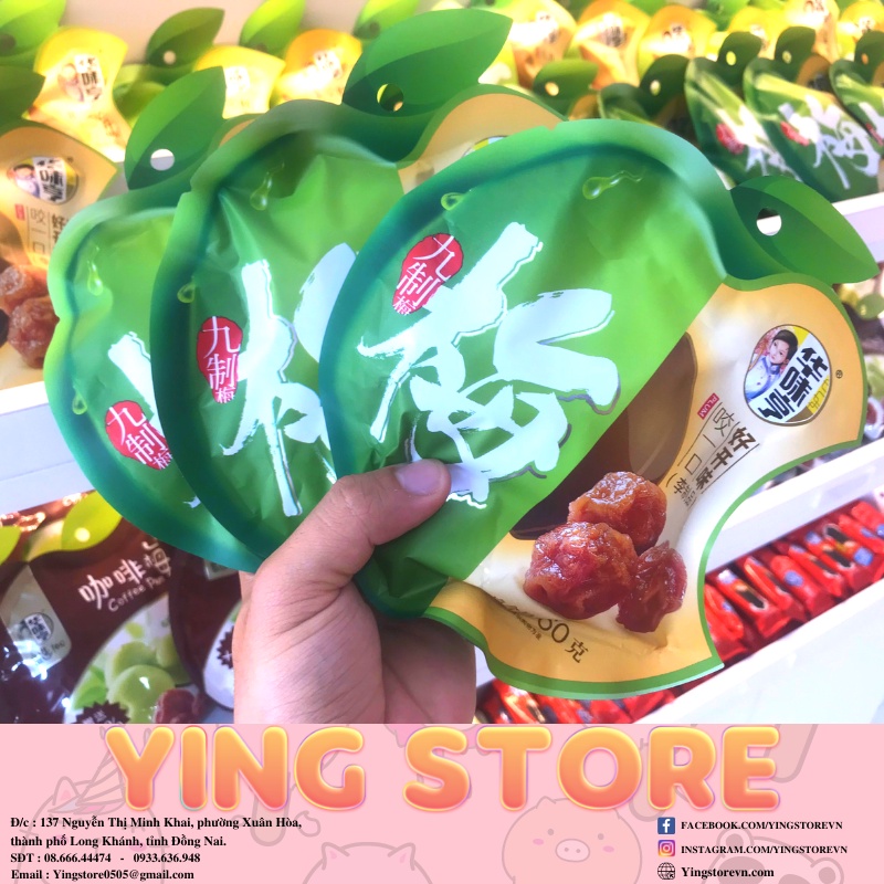 Kẹo xí muội vị táo cực ngon đồ ăn vặt nổi tiếng