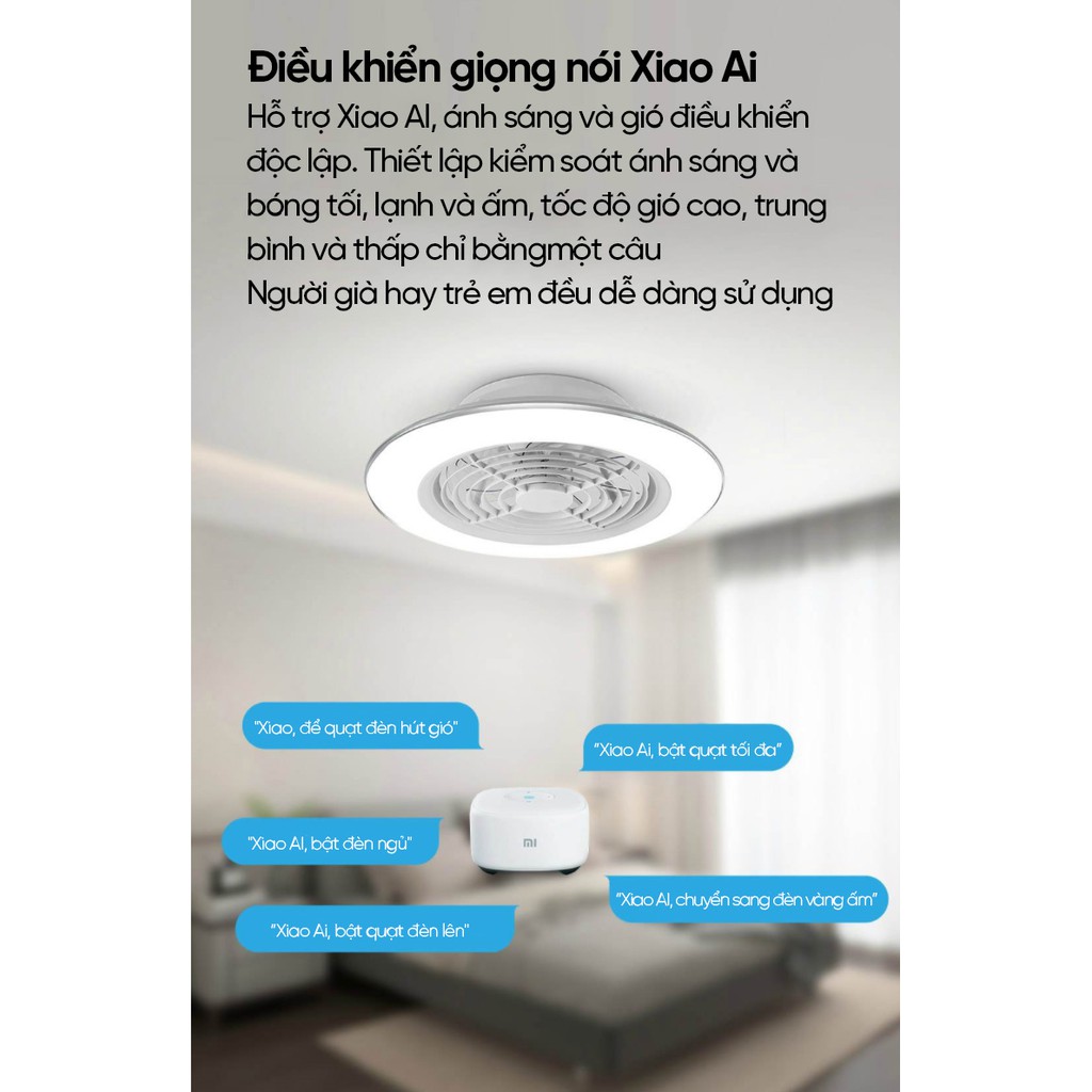 Quạt đèn thông minh Huizuo FS33