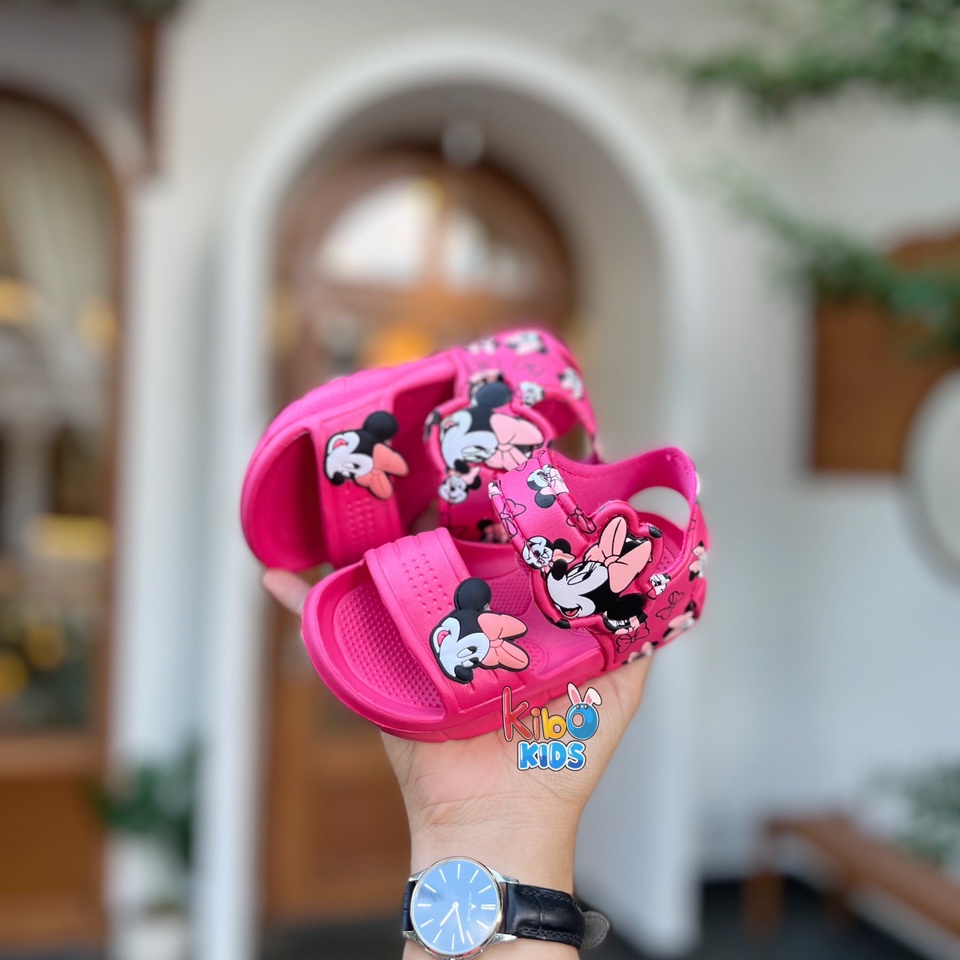 ￼￼￼Sandal Xốp Cho Bé Gái Siêu Nhẹ Siêu Bền Hoạ Tiết Mickey SA409