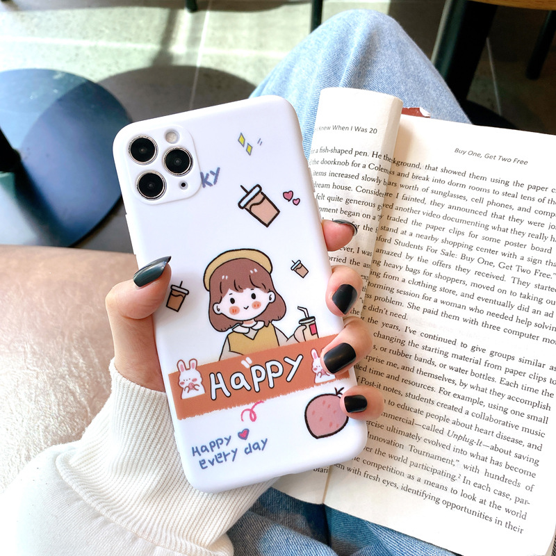 Dễ Thương Ốp Điện Thoại In Hình Cặp Đôi Đáng Yêu Cho Iphone Xs / 11promax 8plus / 7p Xr / Se | BigBuy360 - bigbuy360.vn