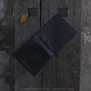 Ví Da Bò Thật ( handmade) - Black-01