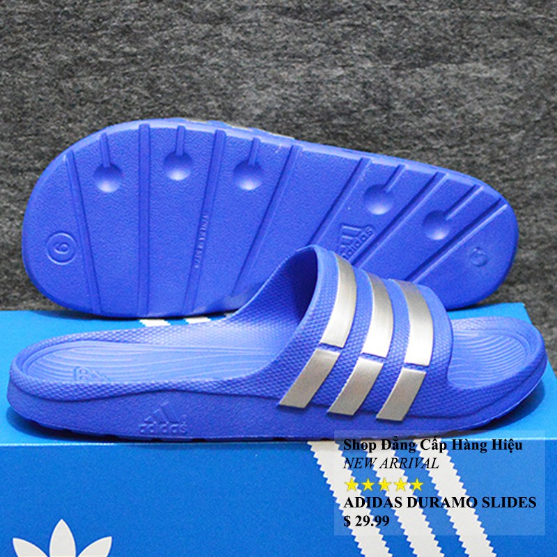 Adidas Duramo xanh dương sọc bạc