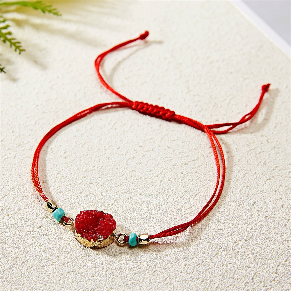 Vòng Tay Dây Bện Thủ Công Nhiều Màu Sắc Có Thể Điều Chỉnh Phong Cách Boho Cho Nữ