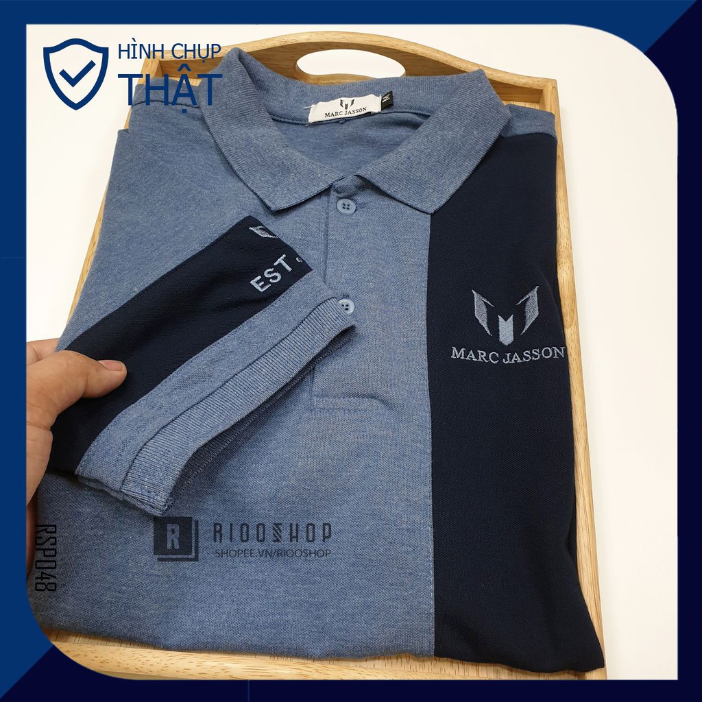 Áo polo nam, áo thun nam có cổ polo đẹp tay ngắn form rộng xịn Marc 1982 có big size, size xxl RSP048AV Riooshop | BigBuy360 - bigbuy360.vn