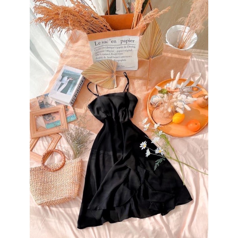 BENY CAMI DRESS - ĐẦM 2S CUỐN BÈO XẺ TÀ | BigBuy360 - bigbuy360.vn