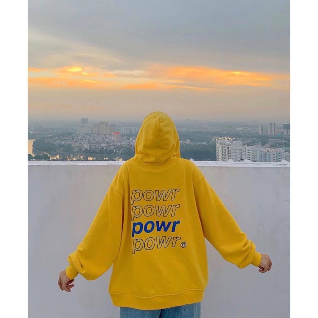 Áo khoác nam nữ nỉ ngoại dây kéo form rộng POWR | BigBuy360 - bigbuy360.vn
