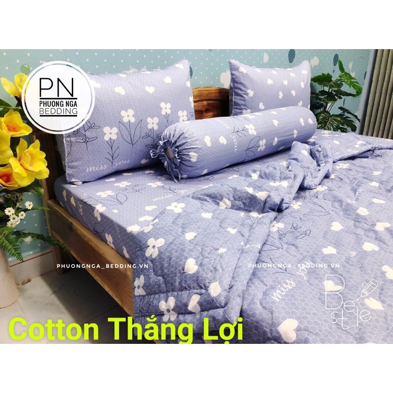 Vỏ Gối Cotton Thắng Lợi có in logo