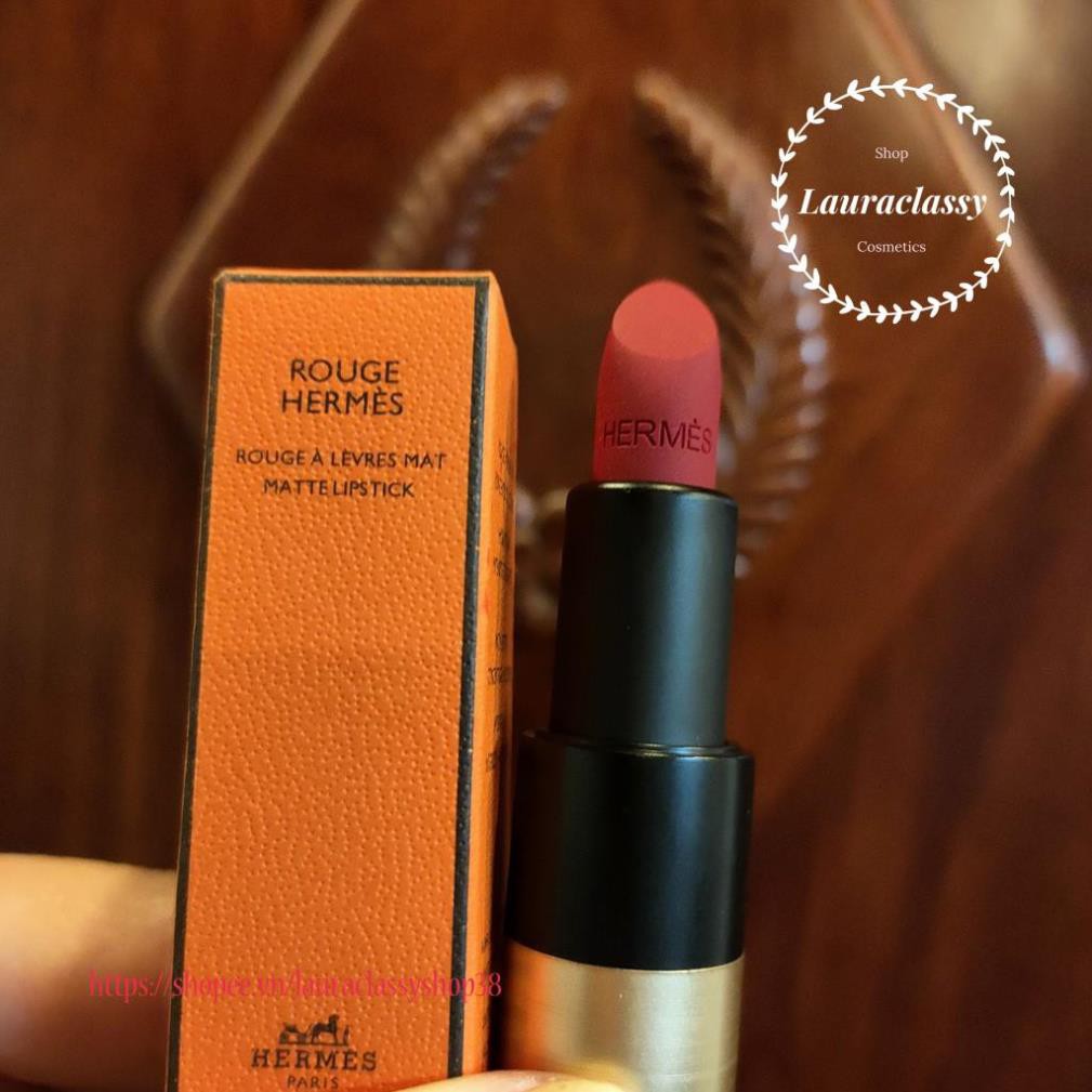 Son Môi Hermes Rouge À Levres Mat Matte Lipstick bản mini Siêu đẹp, Chất lượng cao