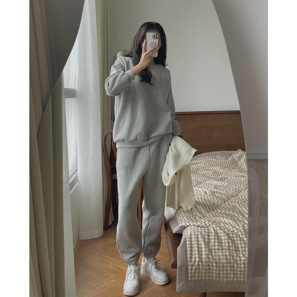 Bộ nỉ bông trơn 72832 | BigBuy360 - bigbuy360.vn