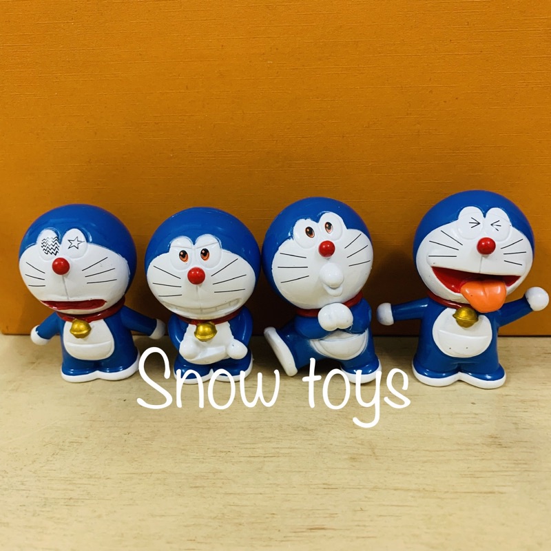 Mô hình Doraemon Doremon - Trọn bộ 8 Mô hình: Nobita Shizuka Jaian Jaiko Doraemon - Xuka Chaien Chaiko - Cao 6~8cm