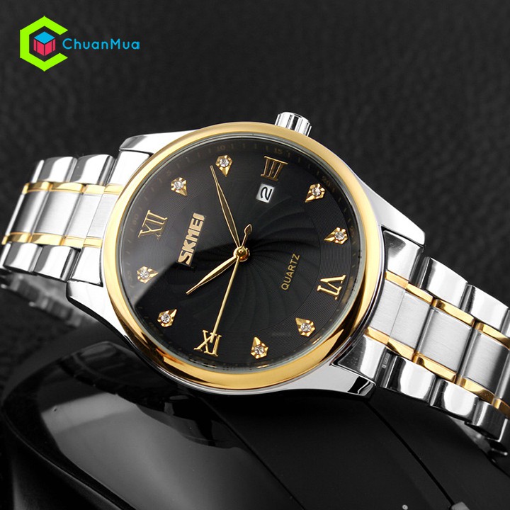 Đồng hồ Nam Skmei 9101 số kim cương DHA345 | BigBuy360 - bigbuy360.vn