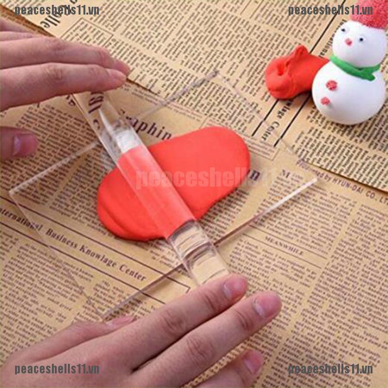 Cây Lăn Đất Sét Acrylic Trơn DIY
