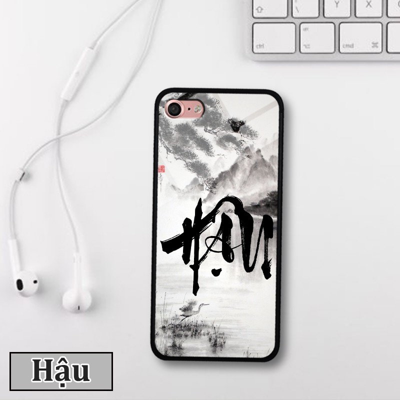 Ốp lưng kính 3D iPhone 7/ 8 - chữ thư pháp ý nghĩa