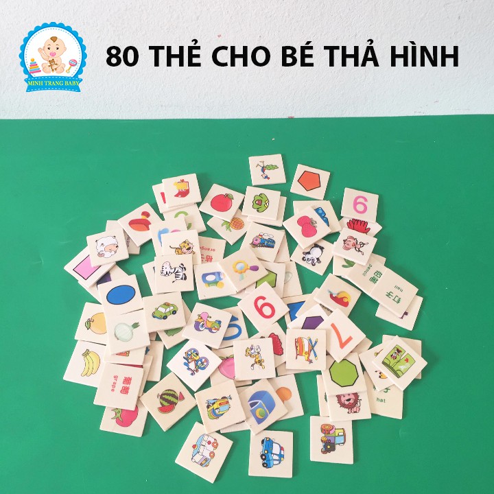 Đồ Chơi Gỗ Hộp Thả Hình Theo Chủ Đề Cho Bé