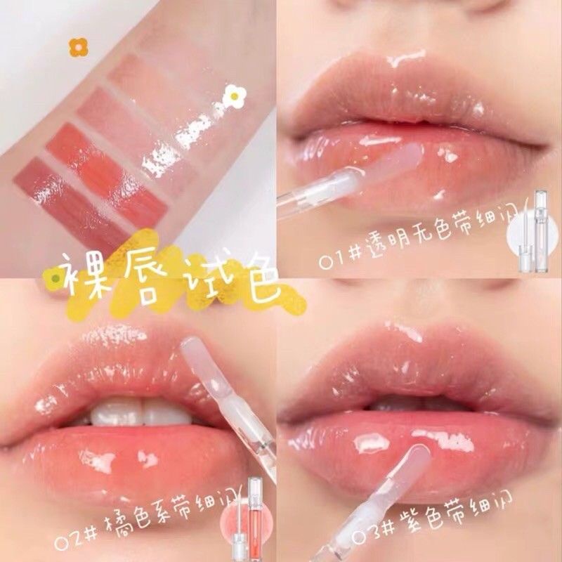 Son dưỡng ẩm bạc hà có nhũ Daimanpu cực xinh, son bóng tint thời thượng