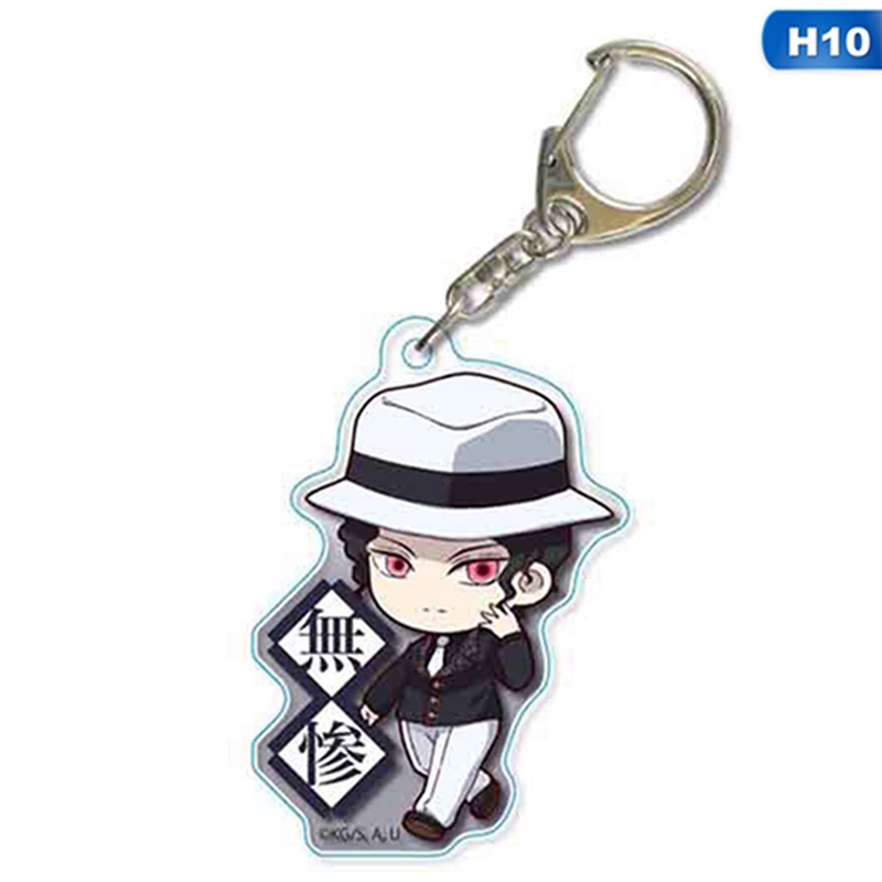 flowersqueen Móc khóa hình nhân vật anime Kimetsu no Yaiba bằng acrylic