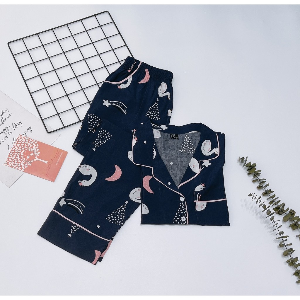 Bộ Pijama dài chất tole lanh | BigBuy360 - bigbuy360.vn