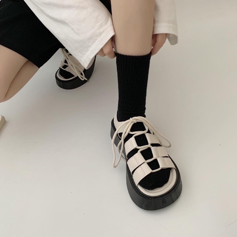 SANDAL NỮ ULZZANG THẮT DÂY PHONG CÁCH HÀN QUỐC