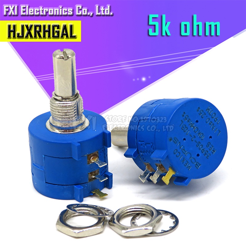 1 Chiết Áp 3590S-2-502L 3590S 5K ohm 3590S-2-502 3590S-502 502 10 Vòng Điều Chỉnh Được