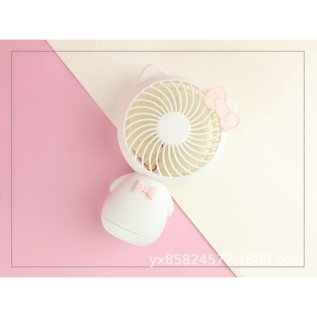 MVP2301 Quạt cầm tay mini tích điện hình mèo đáng êu
