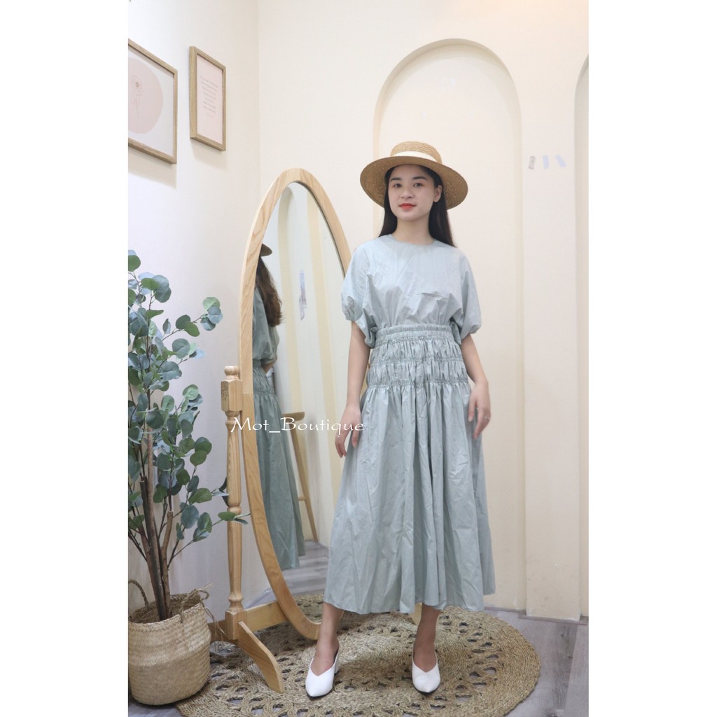 Set áo dơi 🌸 Freeship 🌸 Bộ áo dơi chân váy chun eo cotton tàu min | BigBuy360 - bigbuy360.vn