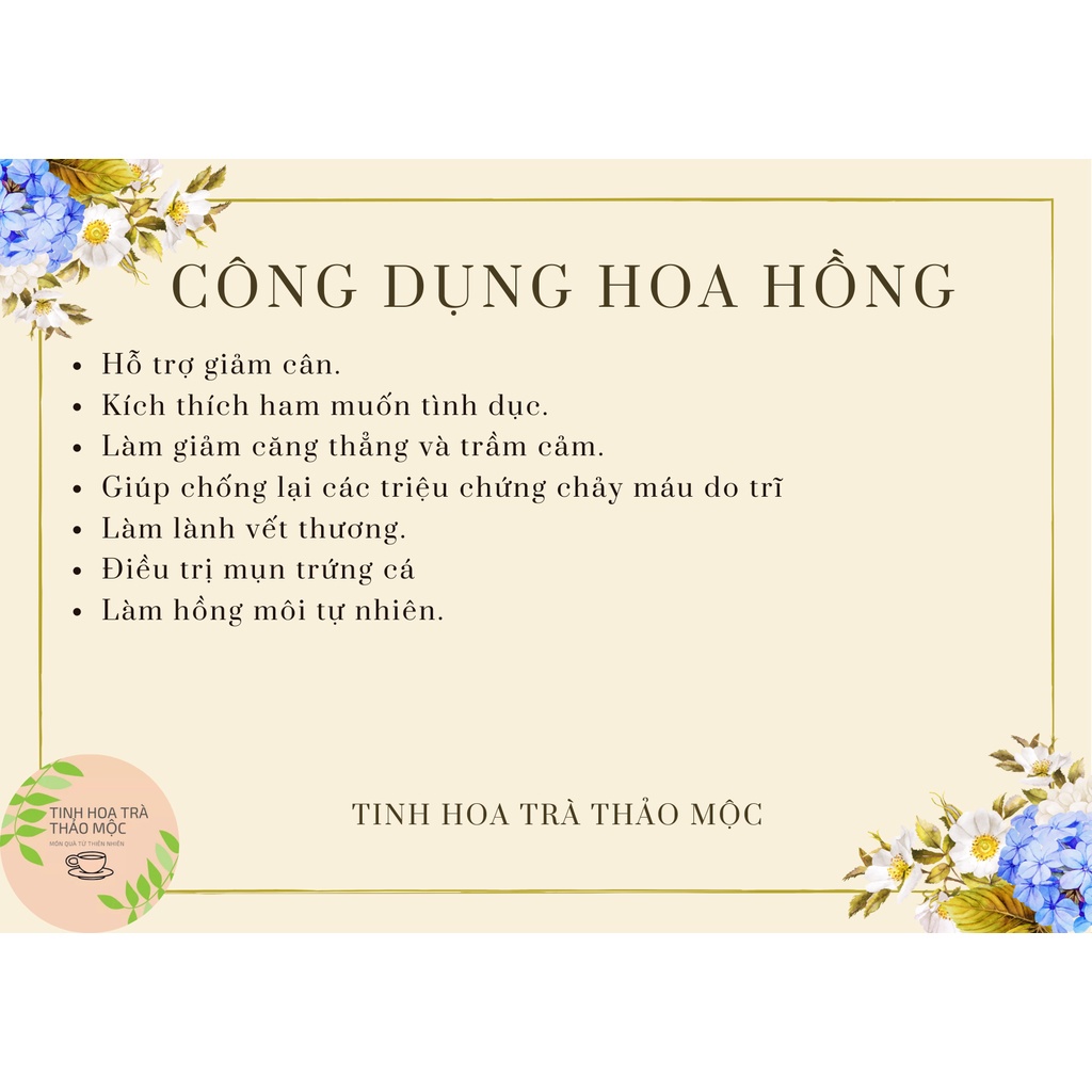 Cây Hồng Hoa rum nguyên bông  (Nhụy Hoa Hồng Tây Tạng) carthame 100g Tinh Hoa Trà Thảo Mộc Món Quà Từ Thiên Nhiên