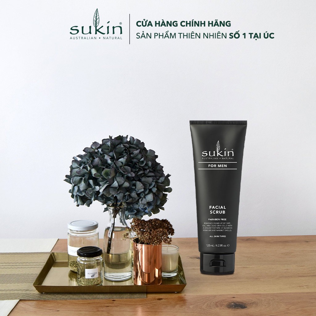 Kem Làm Sạch Tế Bào Chết Dành Cho Nam Sukin For Men Facial Scrub 125ml