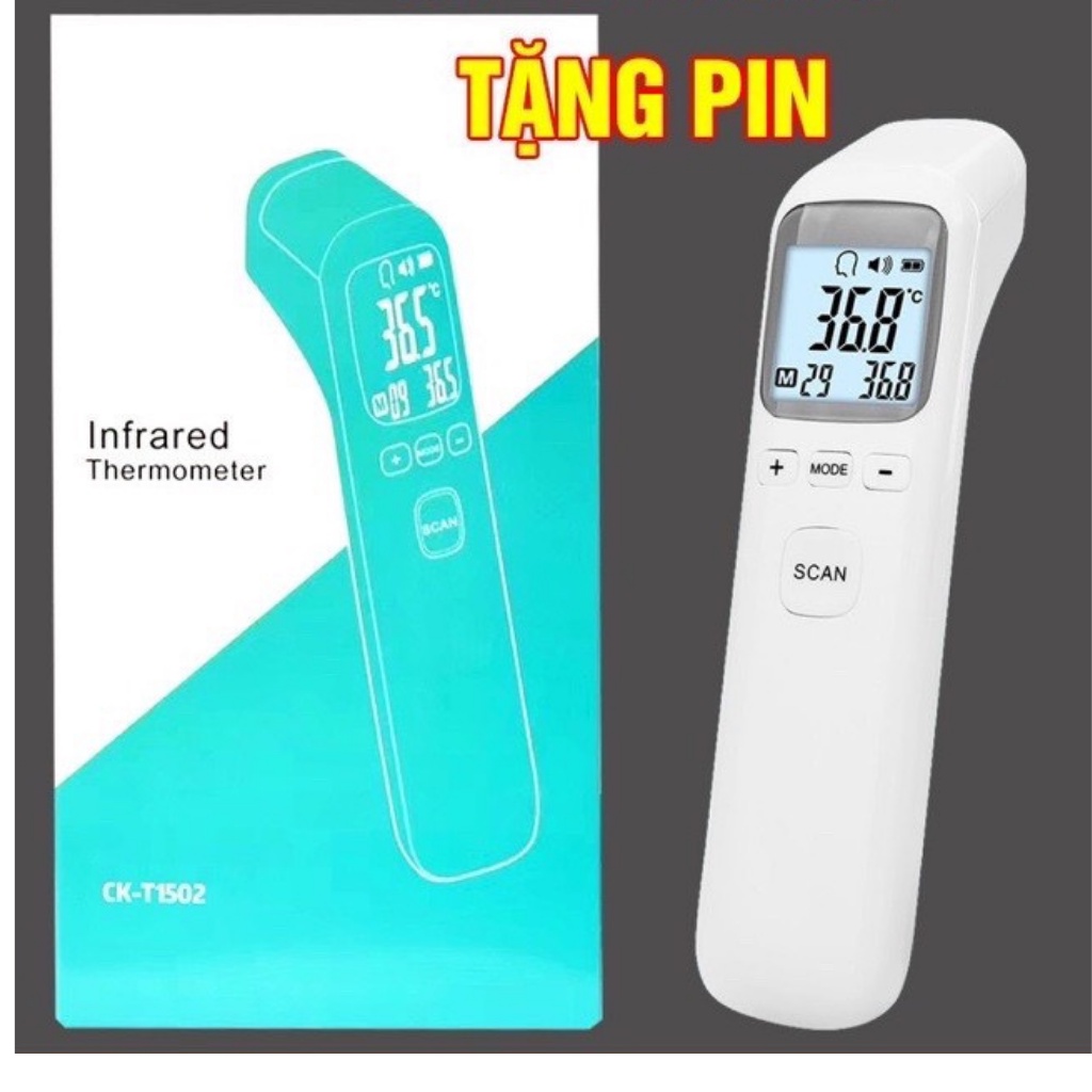 Máy nhiệt kế điện tử hồng ngoại chính hãng CKT1803 đo nhiệt độ ...