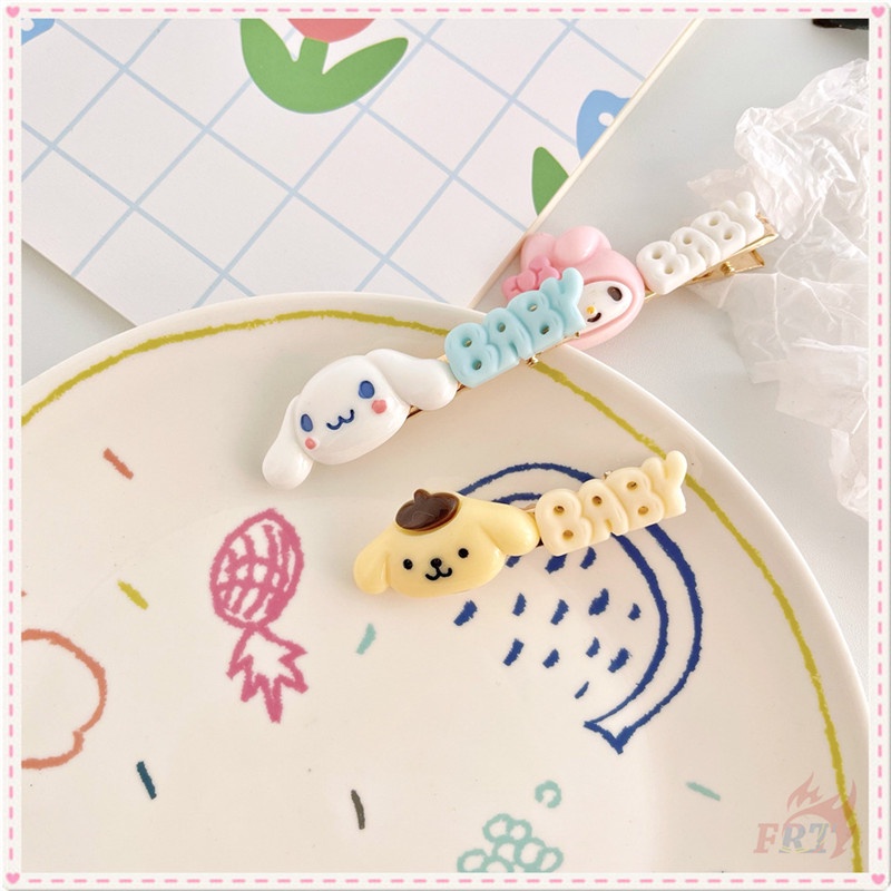 Kẹp tóc hình nhân vật hoạt hình Sanrio Cinnamoroll/ Melody/ Kuromi/ Pom Pom Purin