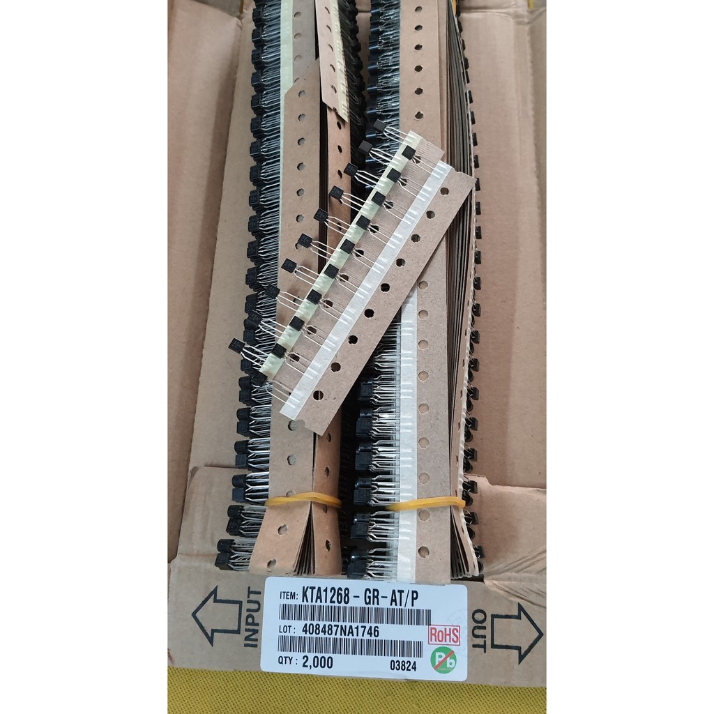 A1268 và C3200  chân Sắt, 10 cặp mới, chính hãng KEC 100mA 120V
