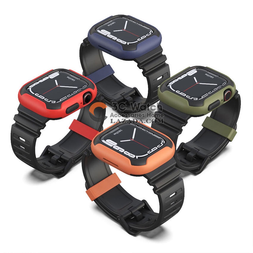 Dây Đeo Chống Sốc Bảo Vệ Màn Hình Cho Apple Watch Series 8 7 6 5 4 SE iWatch 40mm 41mm 44mm 45mm