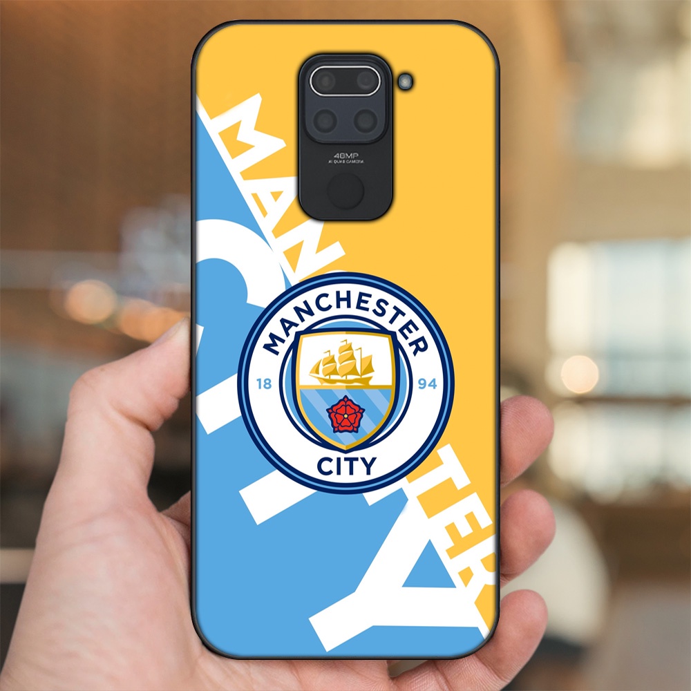 Ốp lưng Xiaomi Redmi Note 9 viền đen in hình Manchester City MC