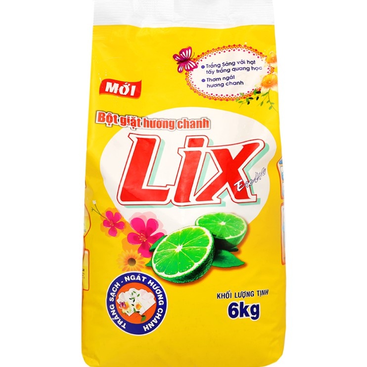 Bột giặt Lix  5,5kg Hương Nước Hoa +Tặng nước xả vải Comfort 580ml Thái lan