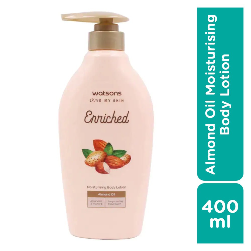 Sữa Dưỡng Thể Watsons Enriched Almond Oil Moisturising Body Lotion 400ml | BigBuy360 - bigbuy360.vn