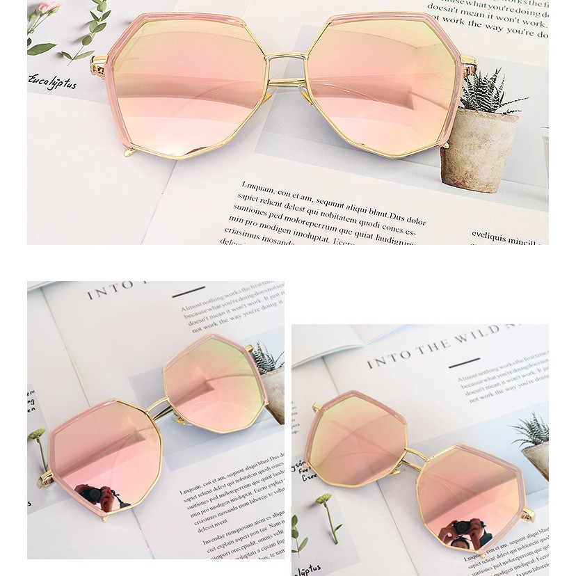 ❤️FREESHIP❤️ Mắt kính râm đa giác phiên bản Hàn Quốc cao cấp ❤️ Kính mát nữ thời trang đẳng cấp K03