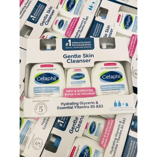 Bộ ba sửa rửa mặt Cetaphil gentle skin cleanser (2 x 591ml + 118ml)