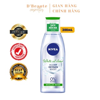 Nước tẩy trang kiểm soát nhờn NIVEA White Oil Clear Micellar Water - Đức Chính Hãng