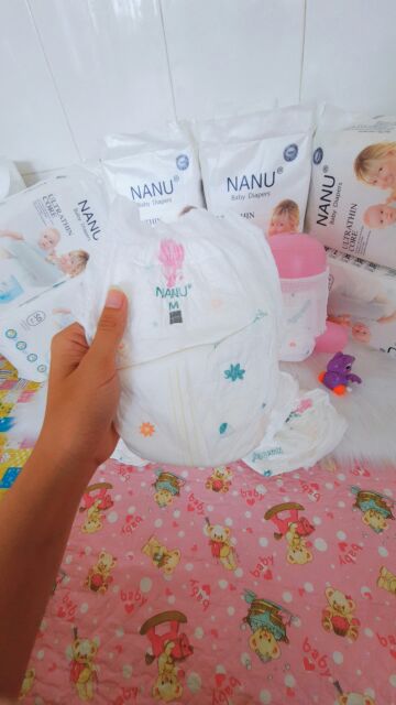 (FREESHIP) Tã Quần Cao Cấp NANU BABY M100 L100 XL100 XXL100 XXXL100