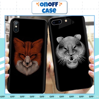 Ốp Lưng Iphone Chất Liệu Kính Hình Thú, Viền Đen Mềm, IP6/6s/7/8/plus/x/xs/xsmax/11/11pro/11promax/12/12pro/12promax