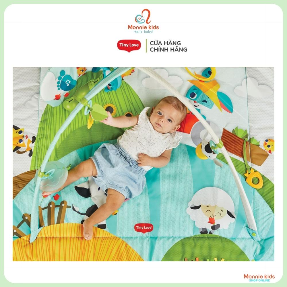 Thảm nhạc cho bé sơ sinh Tiny Love Kick &amp; Play Gymini Farm, đồ chơi trẻ em thông minh - Monnie Kids
